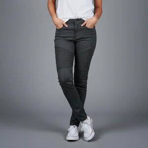 Hammer Jeans Black Moto Faux Leather Coated Skinny Pants 3